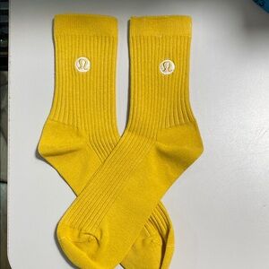 lululemon athletica Yellow Crew Socks